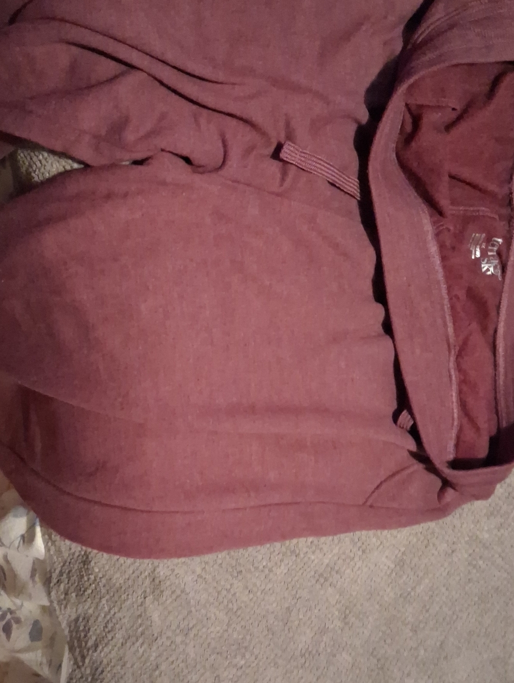 Kids Maroon Jogger Sweatpants with Drawstring Waist
